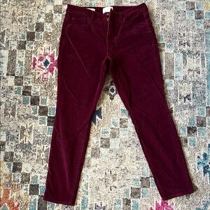 Burgundy Corduroy Pants